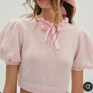 For Love And Lemons Pink Short Sleeve Top
